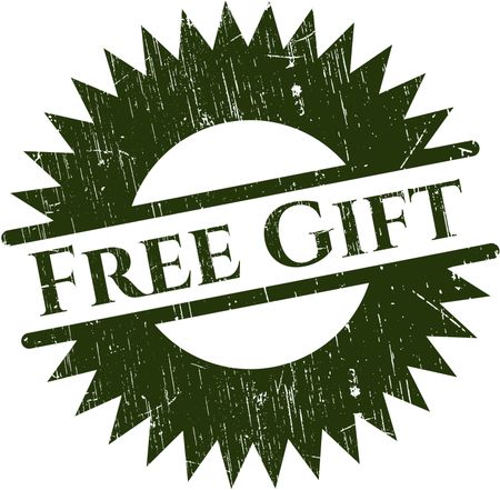 free-gift-rubber-seal-grunge-texture-338348027 Free Gift rubber seal with grunge texture