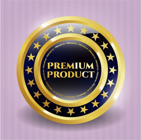 Premium Product golden emblem