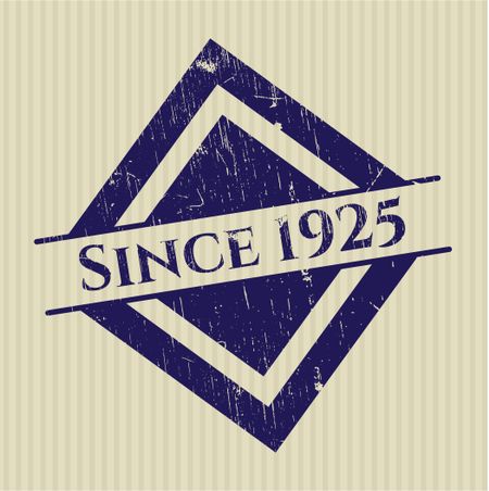 Since 1925 rubber grunge texture seal