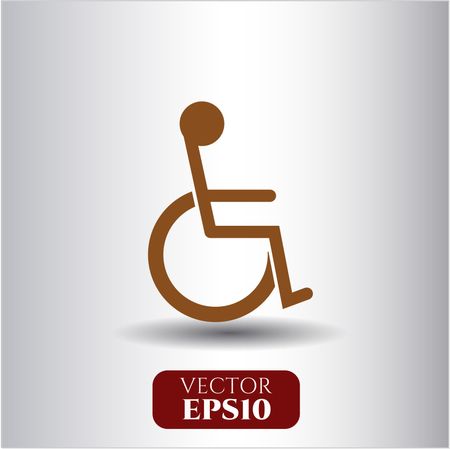 Disabled (Wheelchair) vector icon