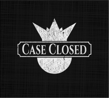 Case Closed chalkboard emblem