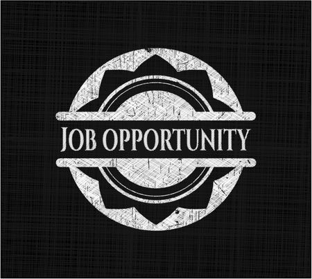 Job Opportunity chalkboard emblem