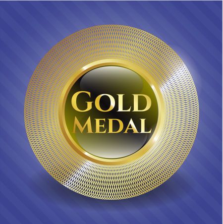 Gold Medal golden badge