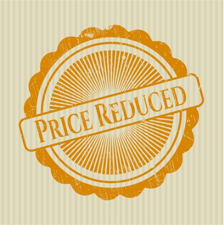 Price Reduced rubber stamp with grunge texture