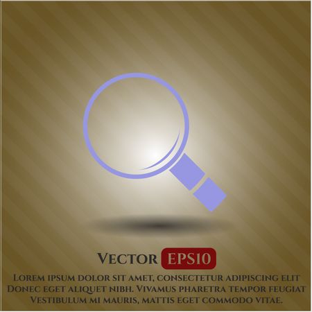 Magnifying glass, search icon vector illustration