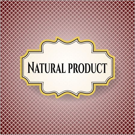 Natural Product poster or banner