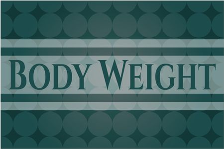 Body Weight card with nice design