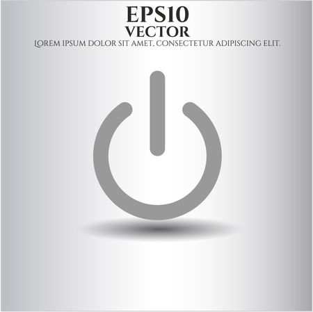 Power vector icon or symbol