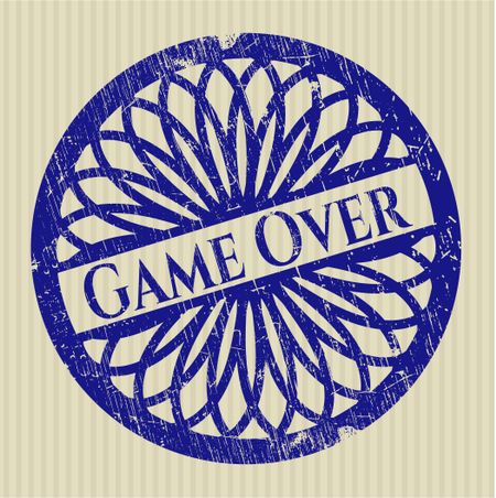 Game Over black emblem