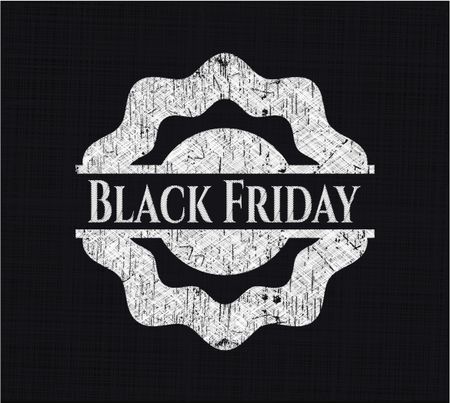 Black Friday on blackboard