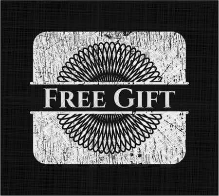 Free Gift chalkboard emblem