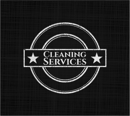Cleaning Services on chalkboard