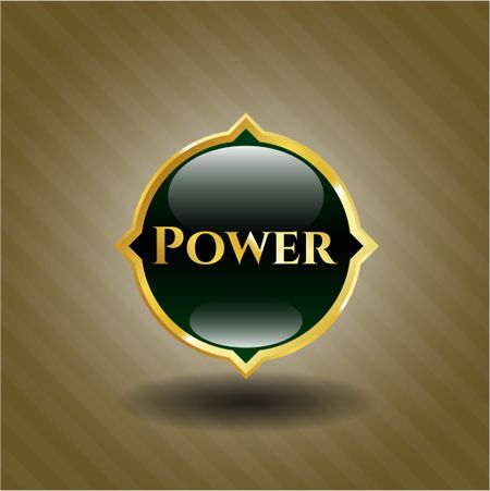 Power gold shiny emblem