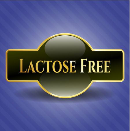 Lactose Free gold emblem