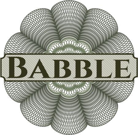 Babble money style rosette
