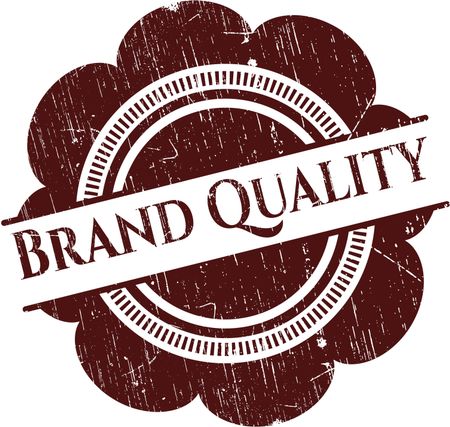 Brand Quality rubber grunge texture stamp