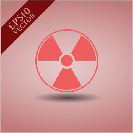 Nuclear, radioactive icon vector illustration