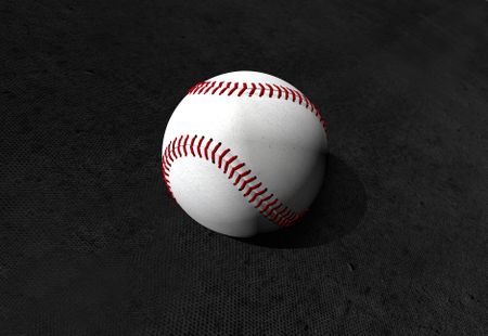 Baseball ball ilustration isolated over a black background