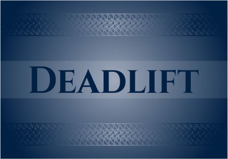 Deadlift retro style card, banner or poster