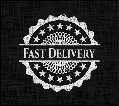 Fast Delivery written on a chalkboard