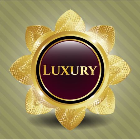 Luxury gold badge
