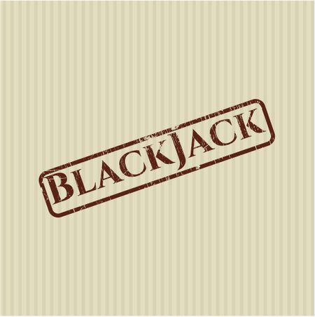 BlackJack grunge stamp