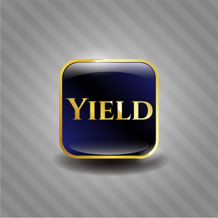 Yield gold emblem
