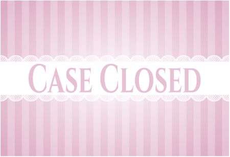 Case Closed card, poster or banner