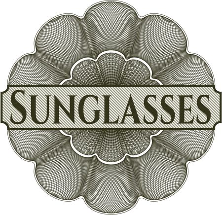 Sunglasses abstract rosette