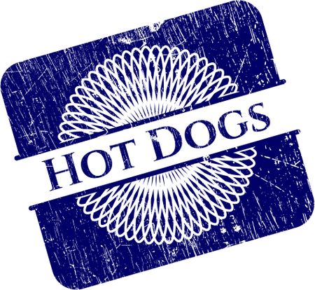 Hot Dogs grunge stamp