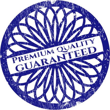 Premium Quality Guaranteed rubber stamp with grunge texture