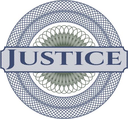 Justice abstract rosette