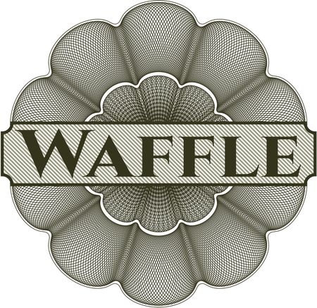 Waffle abstract linear rosette