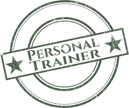 Personal Trainer rubber grunge stamp