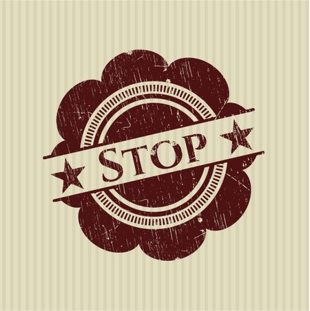 Stop rubber stamp