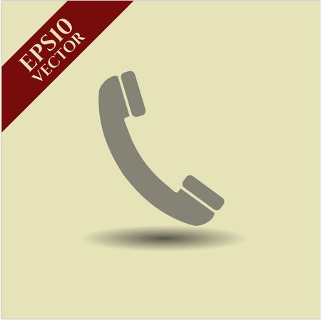 Old Phone vector icon or symbol