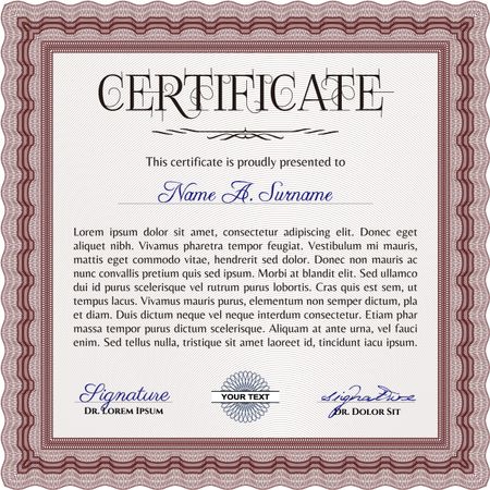 Diploma. With quality background. Customizable, Easy to edit and change colors.Nice design. 