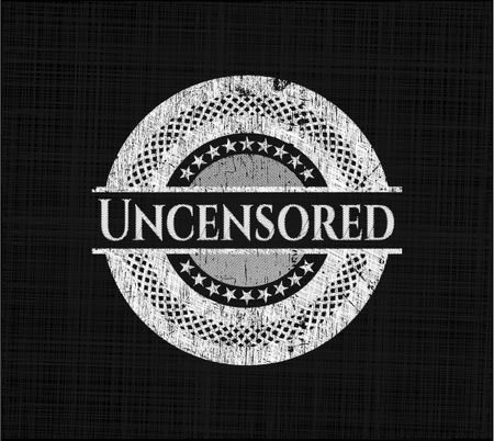 uncensored-chalkboard-emblem-341087150 Uncensored chalkboard emblem