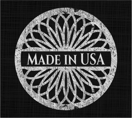 Made in USA chalk emblem