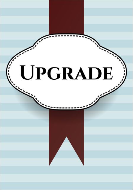Upgrade colorful banner
