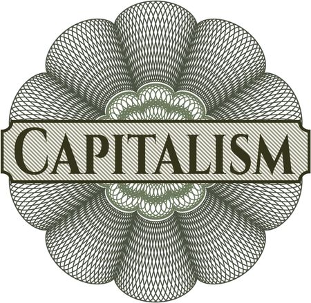 Capitalism abstract rosette