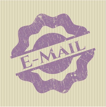 Email rubber grunge texture stamp