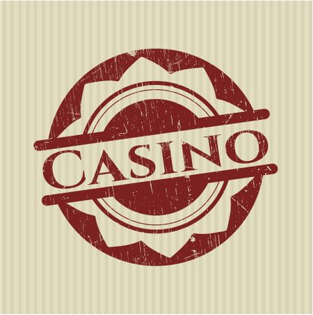 Casino rubber seal with grunge texture
