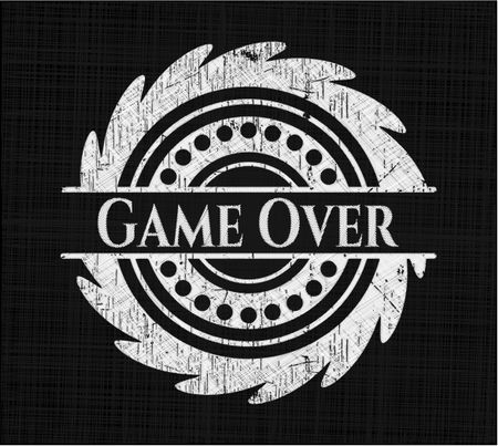 Game Over written on a blackboard