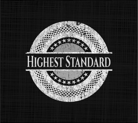 Highest Standard chalkboard emblem