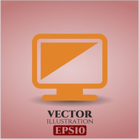 Monitor icon vector illustration