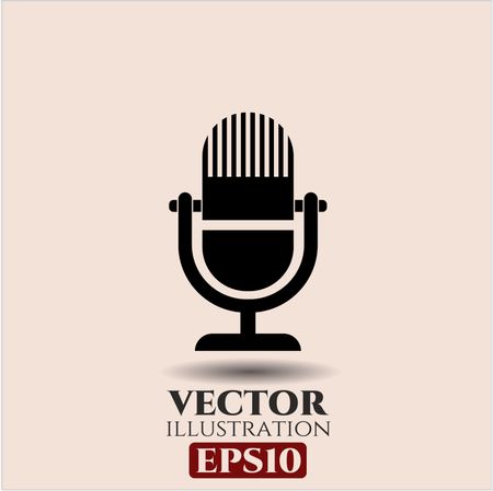 Microphone vector symbol