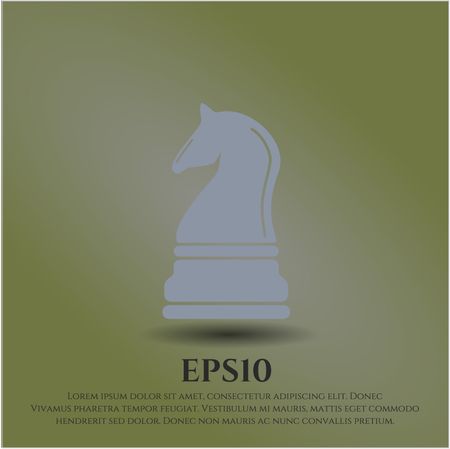 Chess knight vector symbol