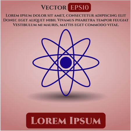 Atom icon vector illustration