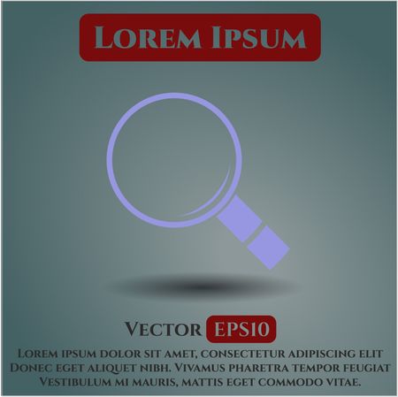 Magnifying glass, search vector symbol